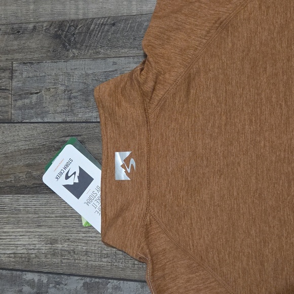 Storm Creek Chesnut Brown  Quarter-Zip Pullover, Light Weight, Soft And Stretchy - Picture 5 of 6